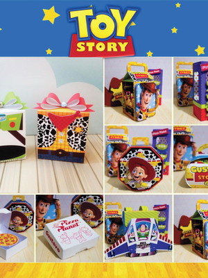 Kit festa 50 lembrancinhas personalizadas toy story luxo