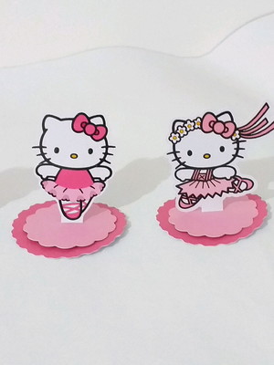 Aplique 3d hello kitty bailarina