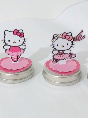 Latinha 3d hello kitty bailarina