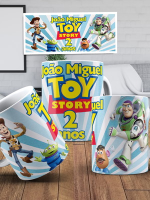 Lembrancinha caneca toy story