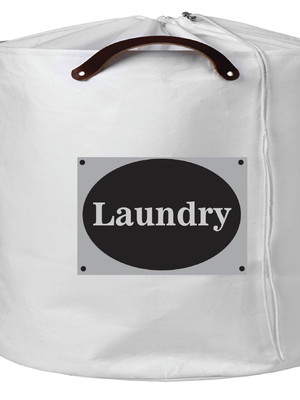 Cesto red. org. branco e etiq laundry oval cinza - cód 4520