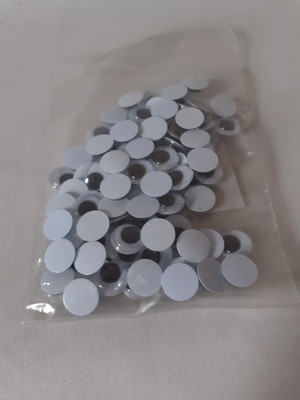 2 pacote olho móvel nº 12 mm com 100 unidades cada