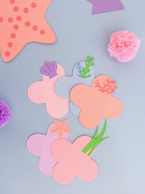 Forminhas para doces - baleia / fundo do mar