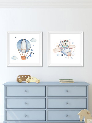 Decoração infantil quarto de menino watercolor