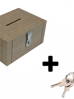 Cofre em mdf com cadeado 0058