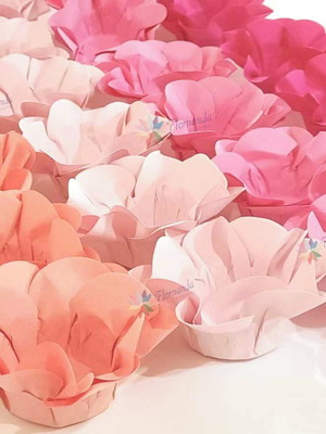600 forminhas para doces flor dupla papel promoção!