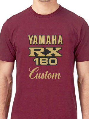 Camiseta camisa moto yamaha rx 180 custom 2 tempos