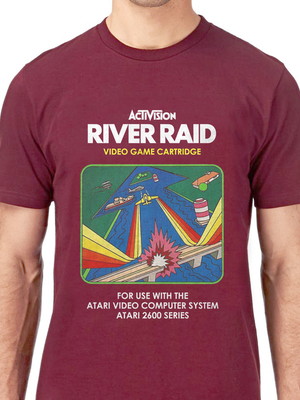 Camiseta camisa geek game jogo river raid atari cartucho