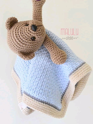 Naninha urso teddy amigurumi
