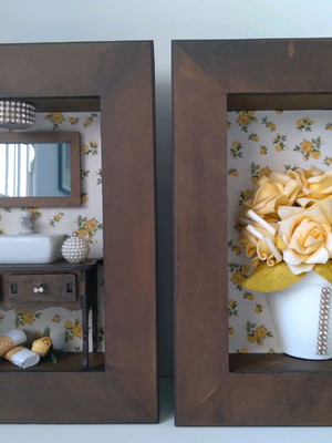 Quadros decorativos banheiro lavabo