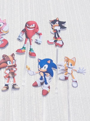 Topper com forminhas sonic