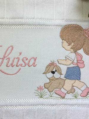 Toalha volta às aulas personalizada