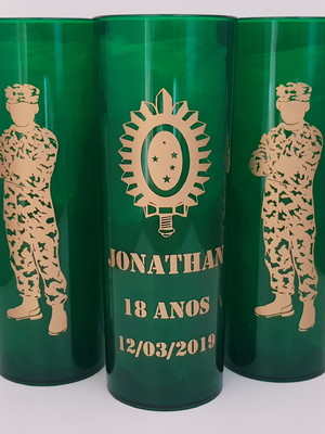 Copos long drink exercito