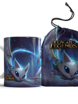 Caneca league of legends- ezreal guardião estelar + saquinho