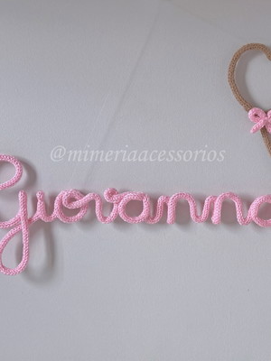 Porta maternidade tricotin giovanna + coração