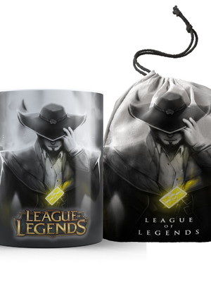 Caneca lol league of legends-twisted fad + saquinho