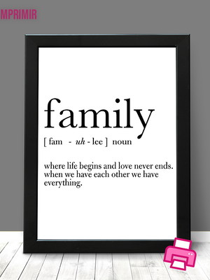 (para imprimir) quadro family | família