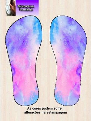 Chinelo tie-dye