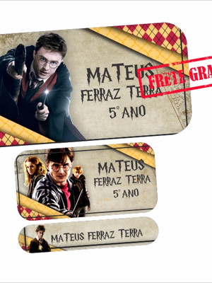 Etiquetas escolares harry potter 110un