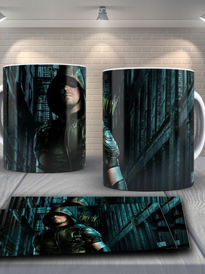 Caneca personalizada arrow arqueiro verde