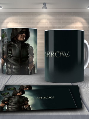Caneca personalizada arrow arqueiro verde
