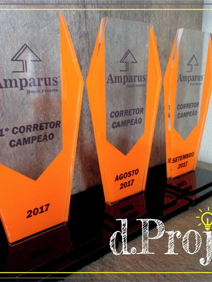 Troféus em acrílico personalizado
