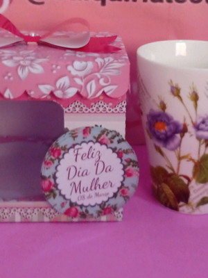 Arquivo de corte caixa caneca dia da mulher