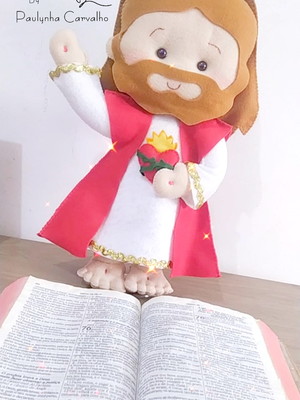 Sagrado coração de jesus em feltro