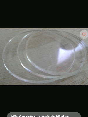 Base em acrílico 14cm de diâmetro