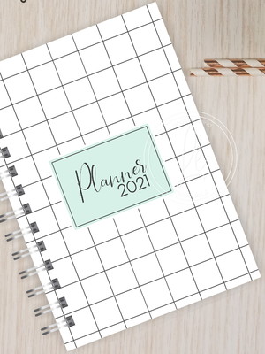 Planner quadriculado 2021