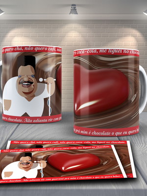 Caneca personalizada chocolate tim maia