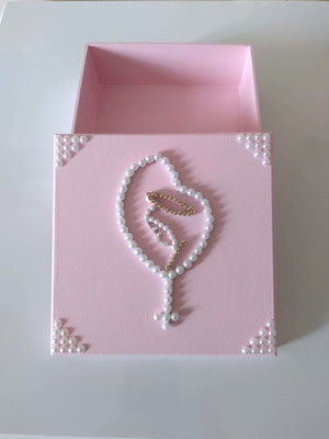 Caixa de mdf decorada - nossa senhora - 15x15x5 cm