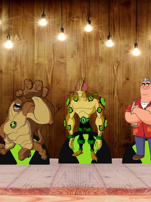 Ben 10 displays kit com 10 peças