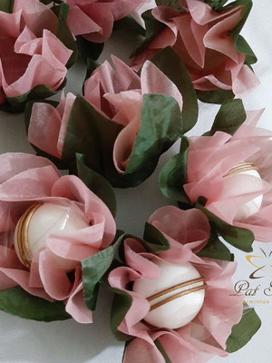 Forminha de tecido para doces finos e bombons