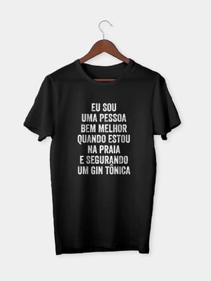 Camisetas divertida de bebidas. gin tônica