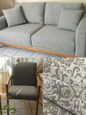 Kit 1 capa sofá, 2 poltronas e 4 capas almofadas