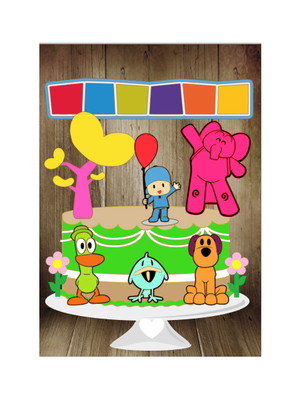 Kit com 5 arquivos de corte:02-pocoyo topo camadas