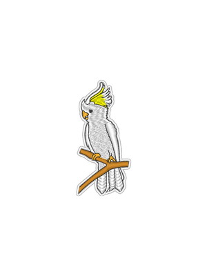 Patch bordado termocolante cacatua - modelo1