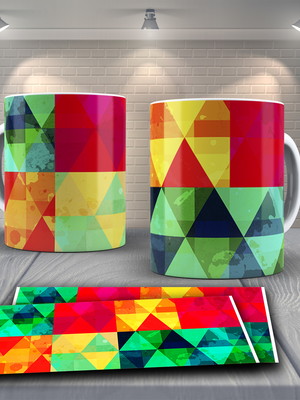 Caneca personalizada figuras geométricas