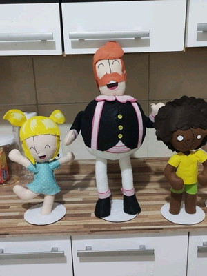 Decoração mundo bita em feltro