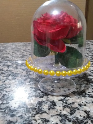 Enfeite de mesa a bela e a fera