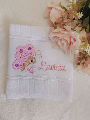 Toalha escolar infantil personalizada menina