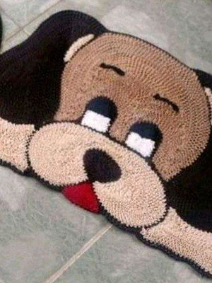Tapete frufru cachorro antiderrapante