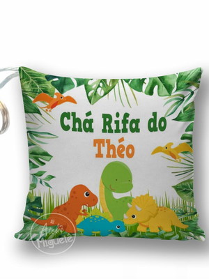 Lembrancinha dinossauro chaveiro almofada chá de bebê
