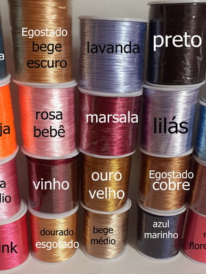 Fio de cetim seda 1 mm com 100 metros