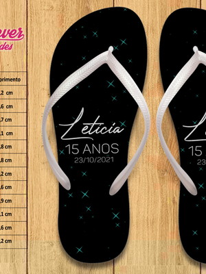 Chinelo personalizado galáxia