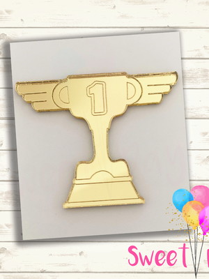 Aplique troféu e nº à escolha 5 cm