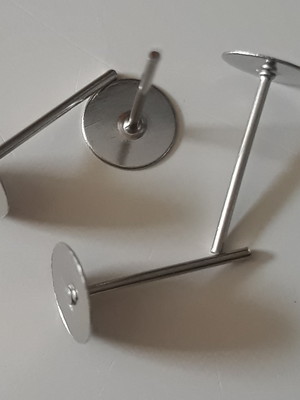 200 base pino niquelada para confecção brinco artesanato