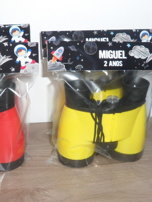Binoculo cores sortidas personalizado tema astronauta