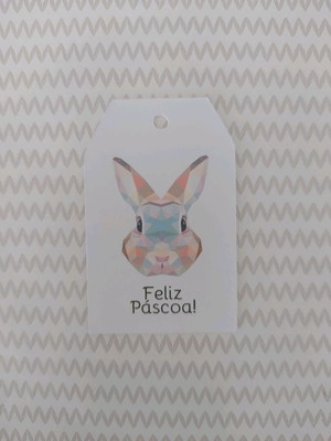Tag personalizada para páscoa
